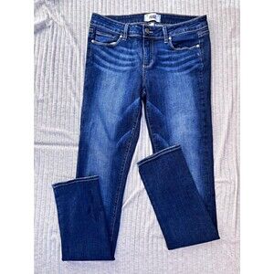 PAIGE Peg Skinny Women’s Blue Medium Wash Stretch Denim Jeans Size 29